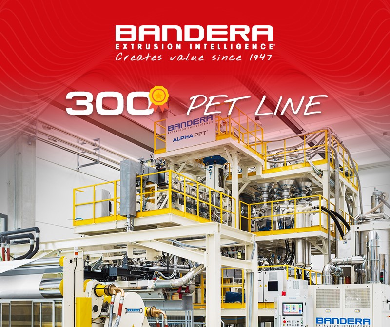 The milestone of the 300th PET extrusion machinery